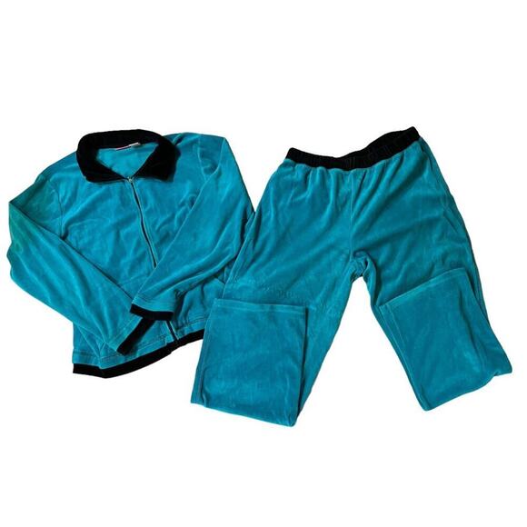 Vintage Pappagallo Velour Pants and Matching Jacket Size Large - Picture 1 of 4